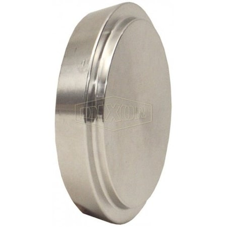 Dixon DIN Blank Cap, Fitting/Connector Type: Cap, DN25 Nominal Size, 0.51 in Thickness, 316 SS, 1.73 in Di 16AMP-R100DIN